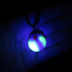 Vintage Uranium Marble Pendant